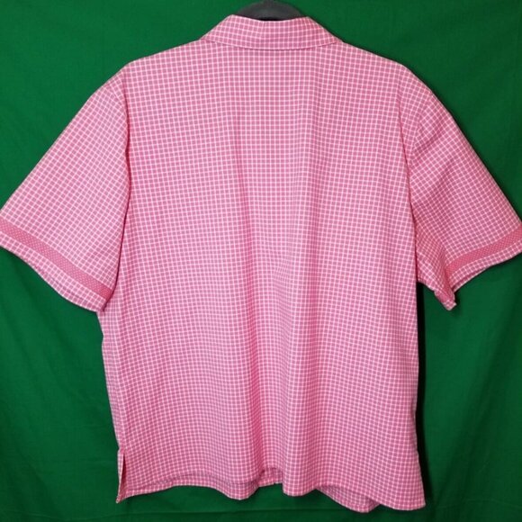 Vintage Koret Women Shirt Check Patchwork Quilted Buttoned Pink & White, XL - Picture 2 of 7